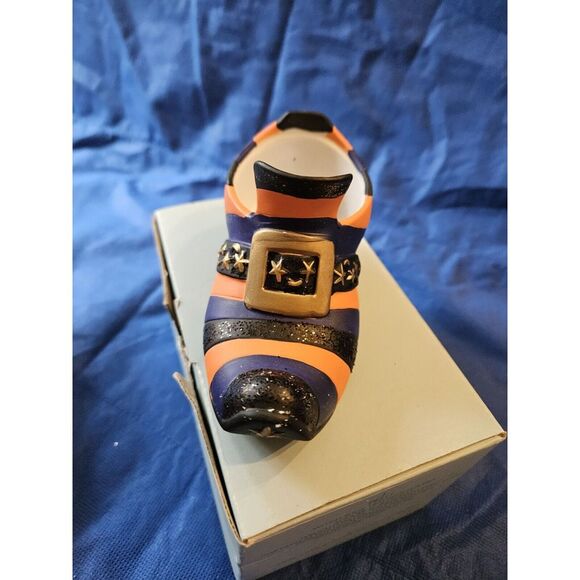 Partylite Witch‎ Shoe P8213 Tea Light Halloween Votive Holder New - Picture 4 of 8